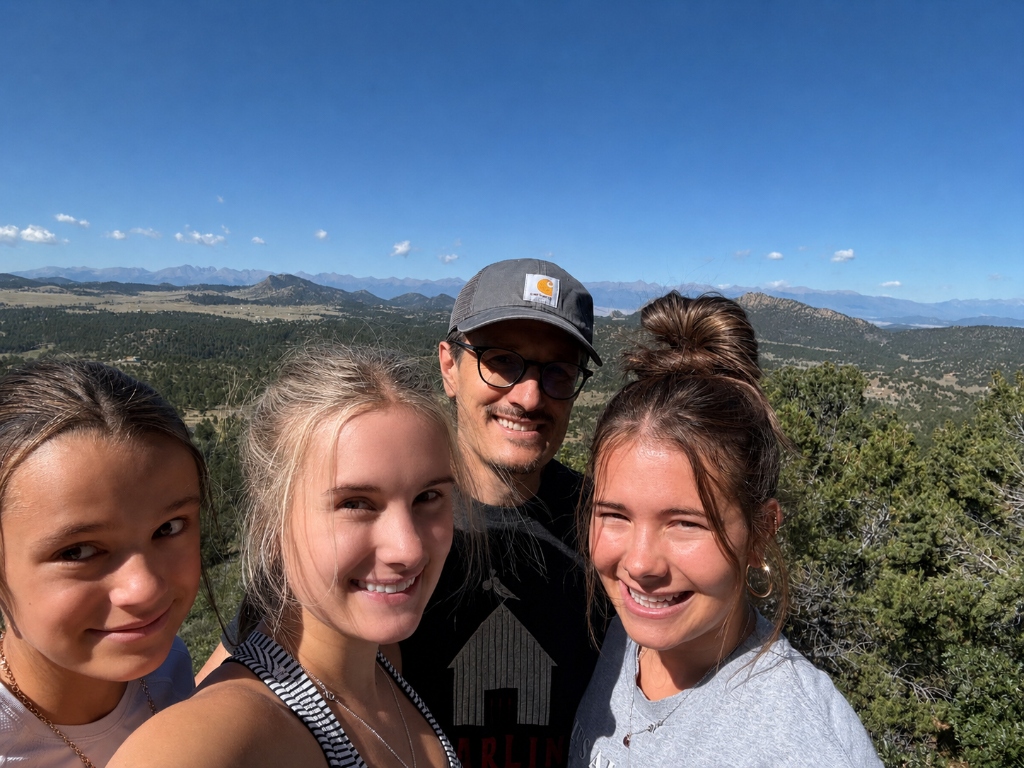 Me, my dad, and my sister camping